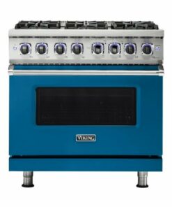 Viking - Professional 7 Series 5.1 Cu. Ft. Freestanding Gas Convection Range - Alluvial blue 1