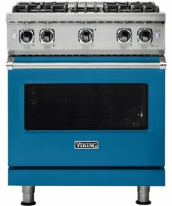 Viking - Professional 5 Series 4.0 Cu. Ft. Freestanding LP Gas Convection Range - Alluvial Blue 1