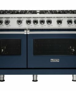Viking - Professional 5 Series Freestanding Double Oven Gas Convection Range - Slate blue 0