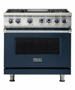 Viking - Professional 7 Series 5.1 Cu. Ft. Freestanding LP Gas Convection Range - Slate Blue 1