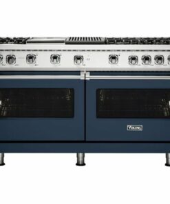 Viking - Professional 5 Series Freestanding Double Oven Gas Convection Range - Slate blue 2
