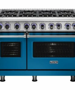 Viking - Professional 7 Series Freestanding Double Oven Gas Convection Range - Alluvial blue 0