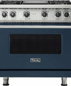 Viking - Professional 5 Series 5.1 Cu. Ft. Freestanding Gas Convection Range - Slate Blue 2