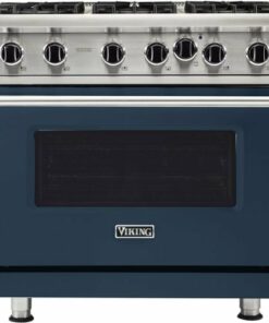 Viking - Professional 5 Series 5.1 Cu. Ft. Freestanding LP Gas Convection Range - Slate Blue 2