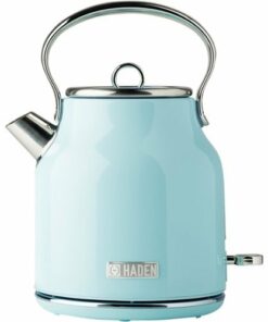 Haden - Heritage  1.7 Liter Electric Kettle Stainless Steel with Auto Shut -Off - Turquoise