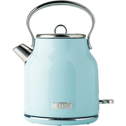 Haden - Heritage  1.7 Liter Electric Kettle Stainless Steel with Auto Shut -Off - Turquoise