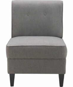 Serta - Copenhagen Modern Accent Slipper Chair - Gray