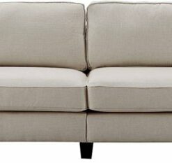 Serta - Palisades Modern 3-Seat Fabric Sofa - Light Gray