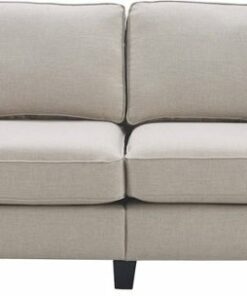 Serta - Palisades 2-Seat Fabric Loveseat - Light Gray