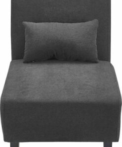 Serta - Palisades Modern Accent Slipper Chair - Charcoal