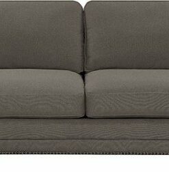 Elle Decor - Bella 3-Seat Woven Fabric Sofa - Gray