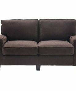 Serta - Palisades 2-Seat Fabric Loveseat - Dark Brown