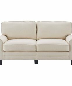 Serta - Copenhagen 3-Seat Fabric Sofa - Buttercream 0