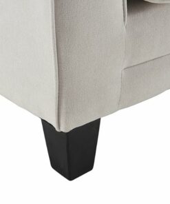 Serta - Palisades Modern 3-Seat - Straight Arm - Fabric Sofa - 78" - Cream