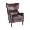 Finch - Morgan Traditional Foam Wing Chair - Chocolate Brown