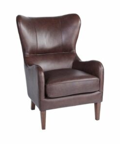 Finch - Morgan Traditional Foam Wing Chair - Chocolate Brown