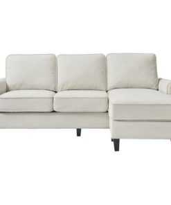 Serta - Harmon L-Shaped Fabric 2-Piece Sectional Sofa - Cream