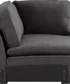 Serta - Click Decor Symphony Corner Sectional Seat - Dark Charcoal
