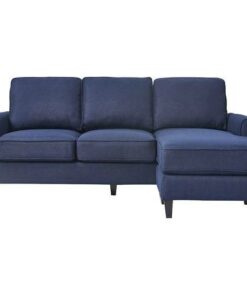 Serta - Harmon L-Shaped Fabric 2-Piece Sectional Sofa - Navy