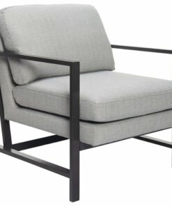 Finch - Contemporary Mid-Century Armchair - Gray/Light Gray