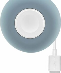 Insignia™ - Apple Watch Magnetic Charging Cable and Silicone Cable Wrap (4') - White