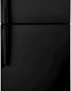 GE - 19.2 Cu. Ft. Top-Freezer Refrigerator - Black 0