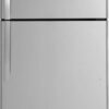 GE - 19.2 Cu. Ft. Top-Freezer Refrigerator - Stainless steel 0