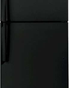 GE - 19.2 Cu. Ft. Top-Freezer Refrigerator - Black 1