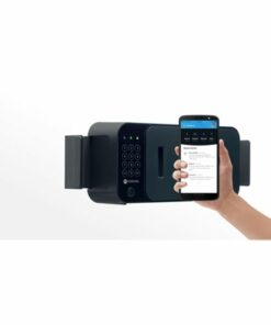 Motorola - Safe for Medications and Everyday Items with Electronic Keypad Lock - Black