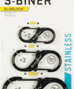Nite Ize - S-Biner SlideLock Stainless Steel Dual Carabiner (3-Count) - Black