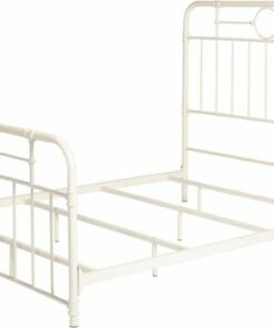 Walker Edison - 63" Queen-Size Pipe Bed Frame - Antique White