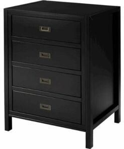 Walker Edison - 4-Drawer Dresser - Black