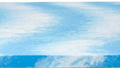 Sealy - 3 + 1 Memory Foam Topper with Fiber Fill Cover - Twin - Blue