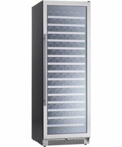 Zephyr - Presrv 24 in. 148-Bottle Full Size Single Zone Wine Cooler - Stainless Steel/Glass