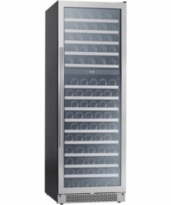 Zephyr - Presrv 24 in. 138-Bottle Full Size Dual Zone Wine Cooler - Stainless Steel/Glass