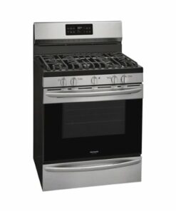 Frigidaire - Gallery 5.0 Cu. Ft. Freestanding Gas Convection Range with Self-Cleaning - Stainless steel