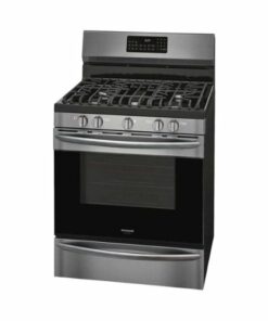 Frigidaire - Gallery 5.0 Cu. Ft. Freestanding Gas Range with Air Fry - Black Stainless Steel