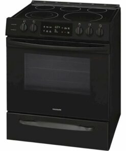 Frigidaire - 5.0 Cu. Ft. Freestanding Electric Range with Self-Cleaning - Black
