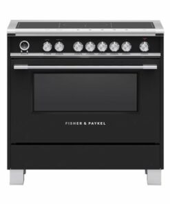 Fisher & Paykel - Classic Series 4.9 Cu. Ft. Freestanding Electric Induction Convection Range with Self-Cleaning - Black