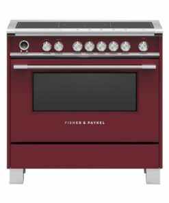 Fisher & Paykel - Classic Series 4.9 Cu. Ft. Freestanding Electric Induction Convection Range with Self-Cleaning - Red