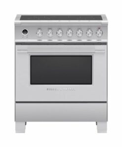 Fisher & Paykel - Classic Series 3.5 Cu. Ft. Freestanding Electric Induction True Convection Range with Self-Cleaning - Stainless steel