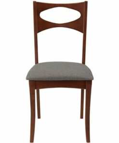 Walker Edison - Mid-Century Modern Foam & Linen Fabric Dining Chairs (Set of 2) - Acorn