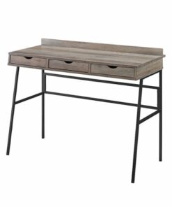 Walker Edison - Modern Industrial 3-Drawer Wood Computer Desk - Gray Wash
