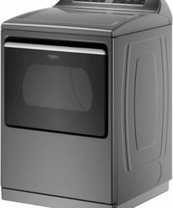 Whirlpool - 7.4 Cu. Ft. Smart Electric Dryer with Steam - Chrome Shadow
