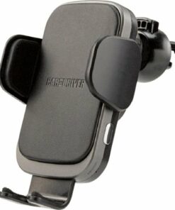 Car and Driver - Car Vent/Dashboard Mount for Smartphones with Wireless Charging - Black