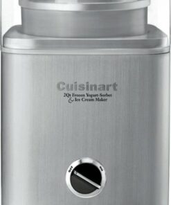 Cuisinart - Pure Indulgence 2-Quart Ice Cream and Sorbet Maker - Brushed Metal