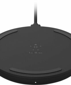 Belkin - Quick Charge Wireless Charging Pad - 10W Qi-Certified Charger Pad for iPhone, Samsung Galaxy, Apple Airpods Pro & More - Black