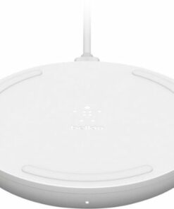 Belkin - Quick Charge Wireless Charging Pad - 10W Qi-Certified Charger Pad for iPhone, Samsung Galaxy, Apple Airpods Pro & More - White