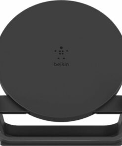 Belkin - 10W Qi-Certified Wireless Charger Stand - Fast Charging for iPhone, Samsung Galaxy - Includes AC Adapter - Black