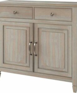 Simpli Home - Connaught Transitional Solid Wood Entryway Storage Cabinet - Distressed Gray